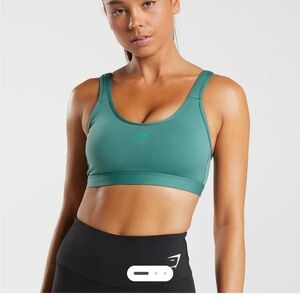 Gymshark Fraction Green Sports Bra